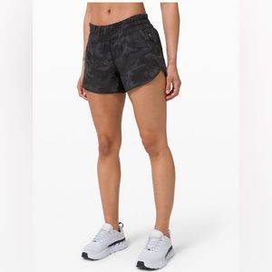 Lululemon Black Camo Shorts 4”